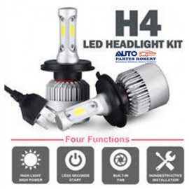 FOCO LED H4 HI-LED KRIPTON ALTA/BAJA DOS CARAS JUEGO 2-PZ MXLH001H4