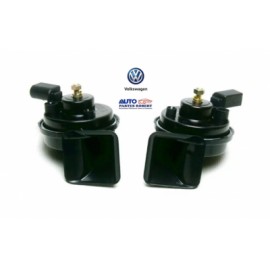 BOCINAS CLAXON JETTA A4 2011-2018 BORA 2005-2010 SONIDO AGUDO Y GRAVE CONECTOR EN D 2 TERMINALES OEM. 5C0 951 223